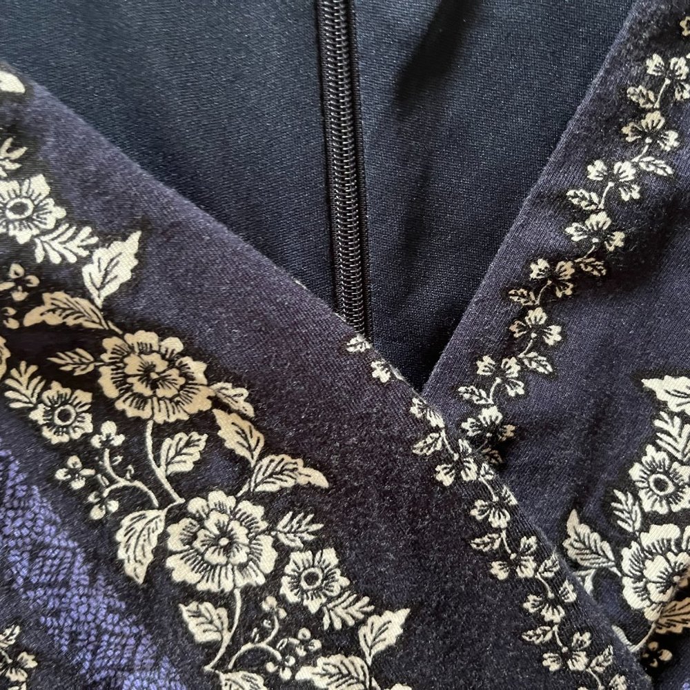 Navy Patterned Loft Dress - Picture 3 of 6